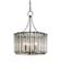 Bevilacqua Small Chandelier In Silver Leaf by Currey & Company