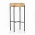 Nocona Stool In Tan Leather In Bar by FOUR HANDS