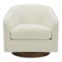 OSCY SWIVEL CHAIR VEGAN SHEARLING WHITE by Moes Home