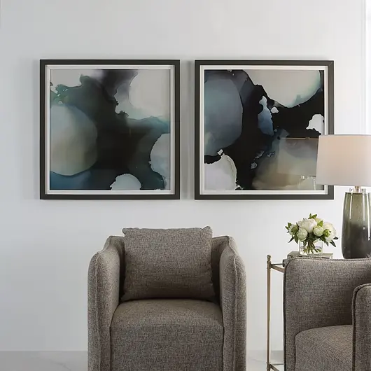 Telescopic Abstract Framed Prints, Set/2 by Uttermost