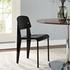 Malta Dining Side Chair In Black Black by Modway Furniture