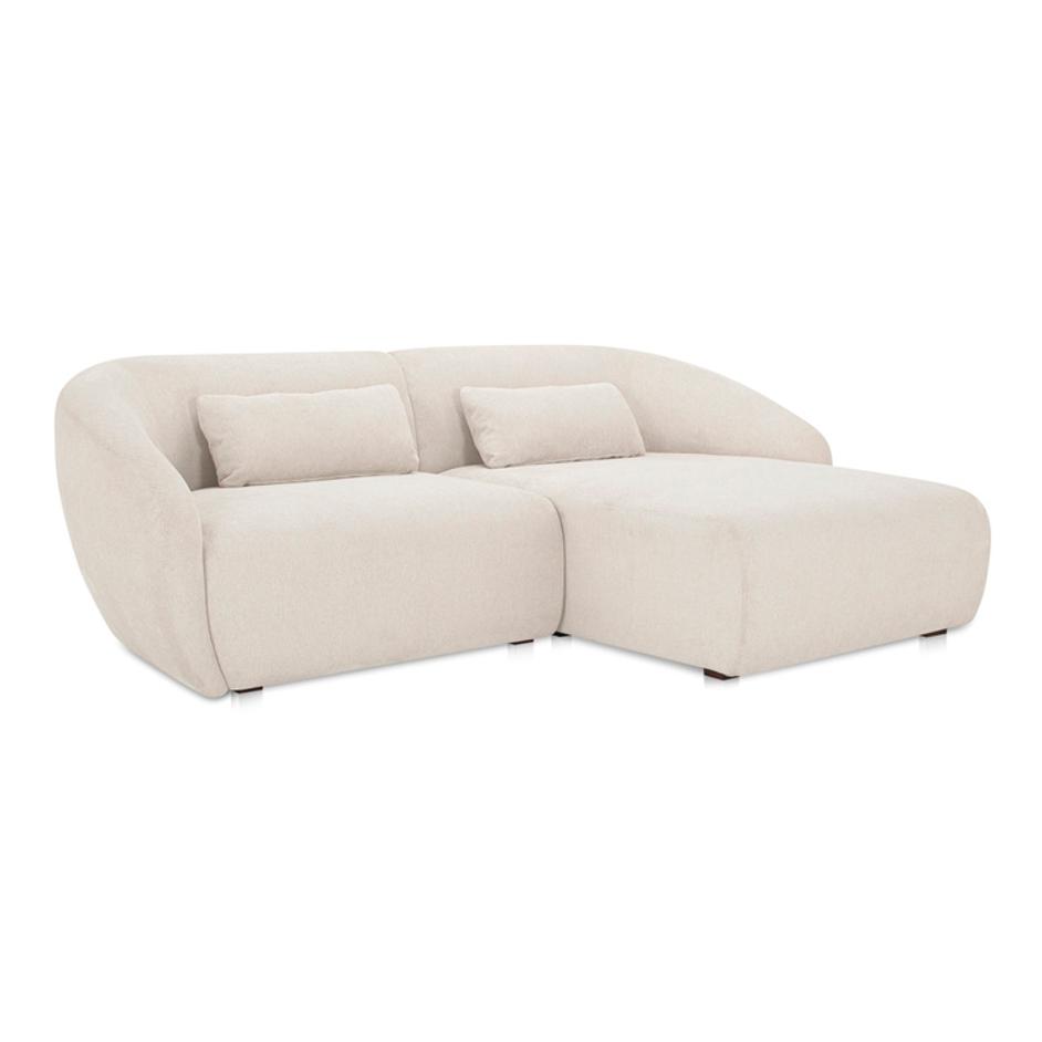 Amelia Nook Modular Right Sectional Warm White by Moes Home