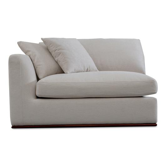 Rue Left Arm Facing Chair Off White by Moes Home