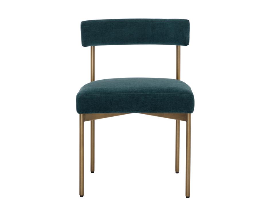 SENECA DINING CHAIR - ANTIQUE BRASS - DANNY TEAL by Sunpan