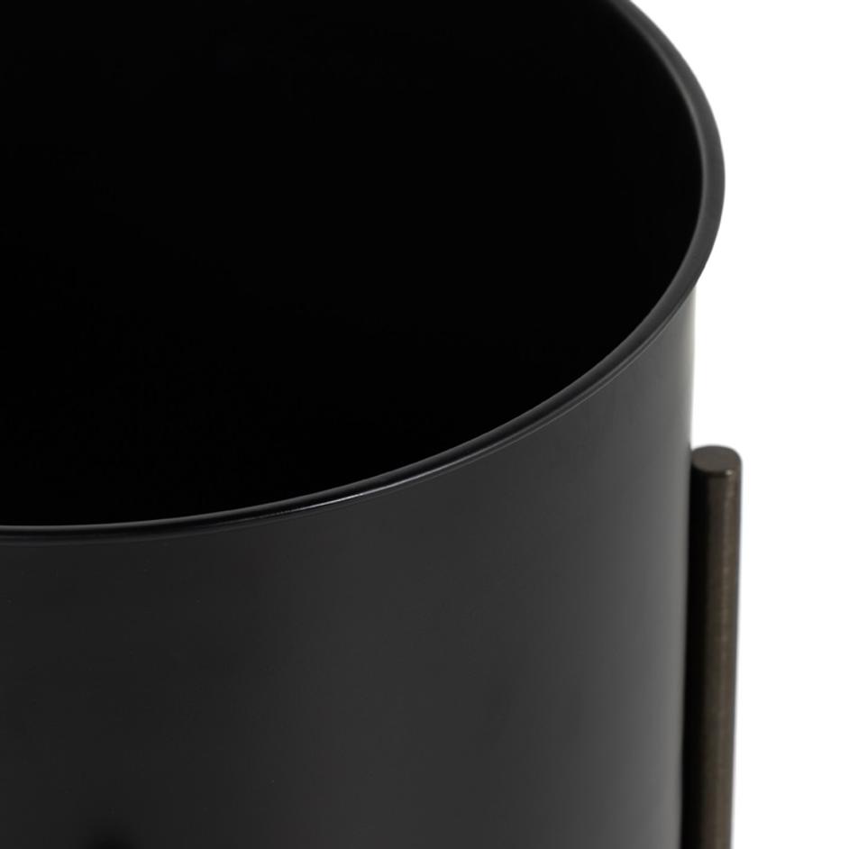 Jed Planter In Iron Matte Black by FOUR HANDS