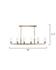 Linear 6-Light Steel Chandelier, Antique Brass by Jamie Young
