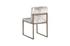 Frozen Dining Chair, Beige Mist Fabric, Antique Brass Metal Frame by PHILLIPS COLLECTION