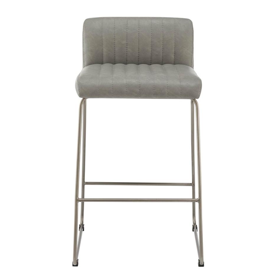 Raoul Counter Stool In Antique Graphite Gray by New Pacific Direct