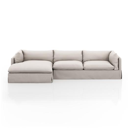 Habitat 2Pc Laf Sectional In 133'' In Moon by FOUR HANDS