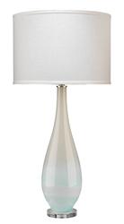 Dewdrop Glass Table Lamp with Linen Shade by Jamie Young