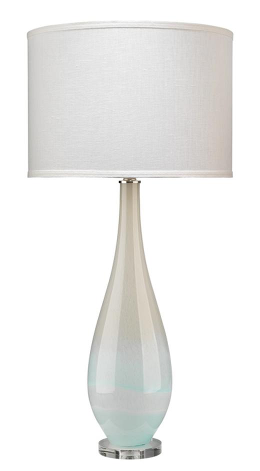 Dewdrop Glass Table Lamp with Linen Shade by Jamie Young