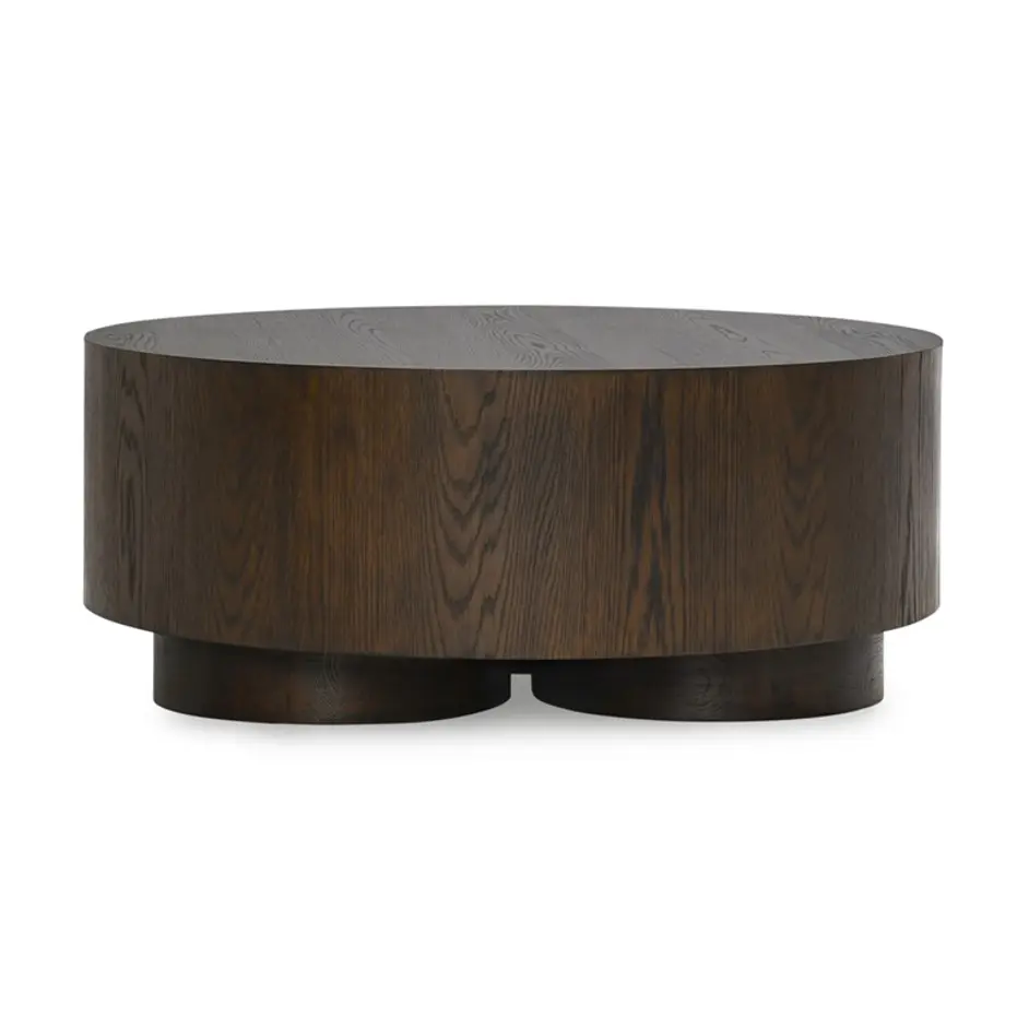 Runa Oak Veneer 42" Coffee Table Coffee Brown by Classic Home