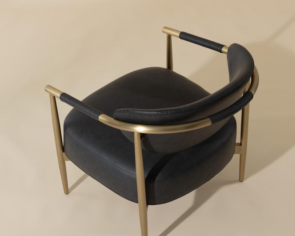 HELOISE LOUNGE CHAIR - BRAVO BLACK by Sunpan