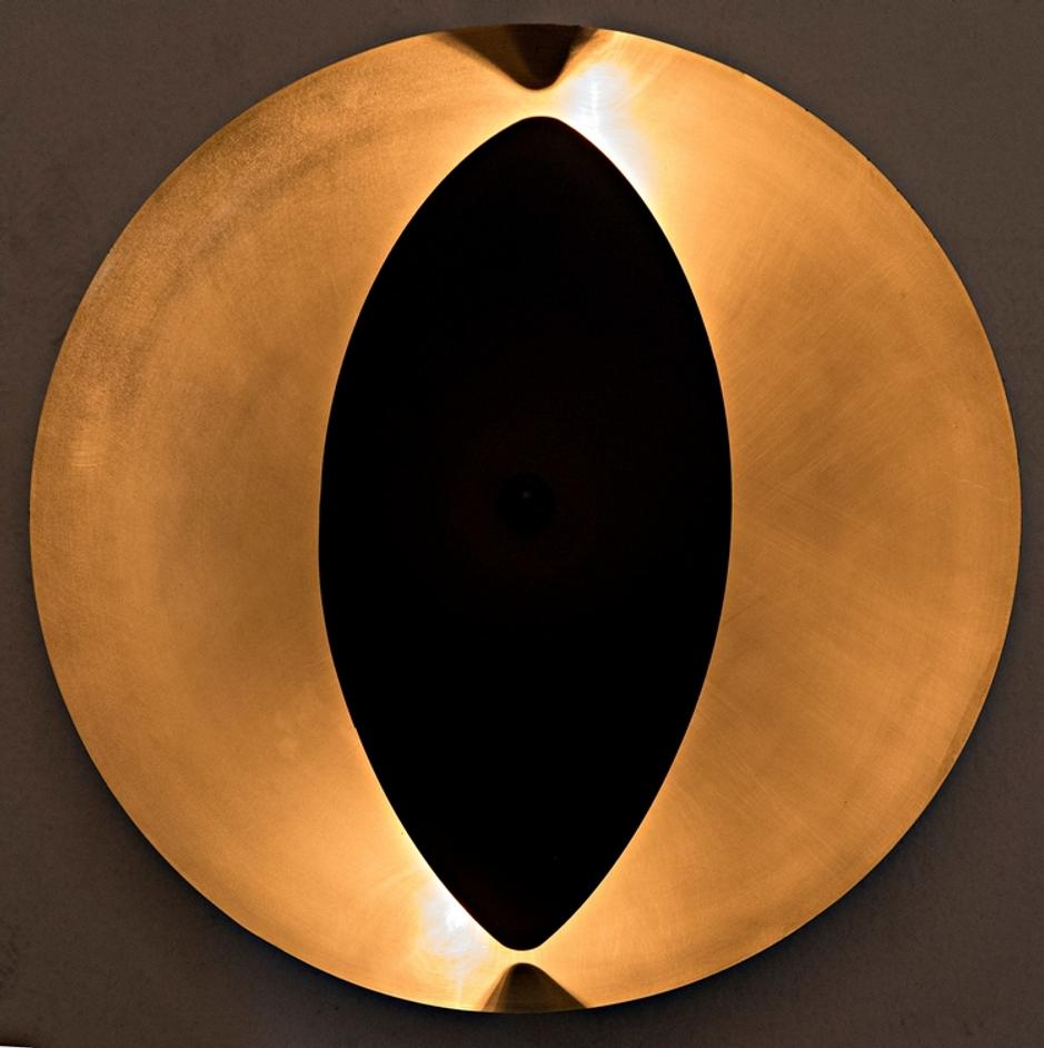 Bengal Sconce, Steel with Brass Finish by Noir Furniture