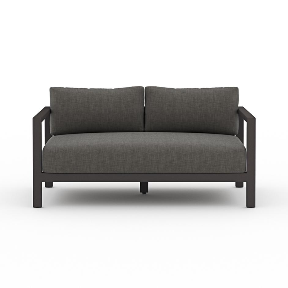 Sonoma Outdoor Sofa 60" in Bronze and Charcoal by FOUR HANDS