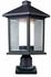 Mesa Outdoor Pier Mount Light in Black Finish by Z-Lite