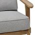 Albert Fabric Accent Arm Chair Brushed Smoke Frame In Cardiff Gray  by New Pacific Direct