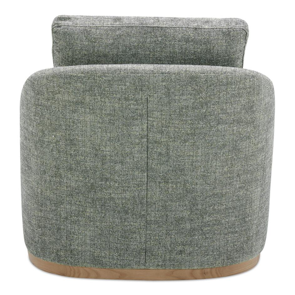 Linden Swivel Chair Slated Moss by Moes Home