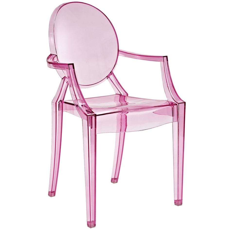 Marie Dining Armchair In Pink by Modway Furniture