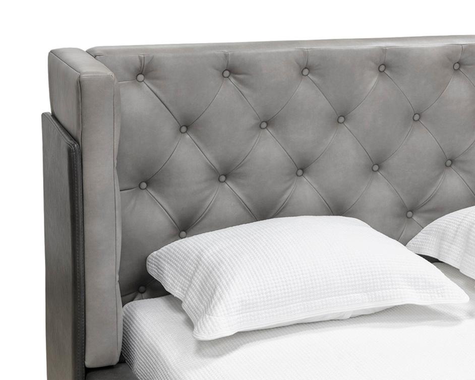 LAURA BED - QUEEN - BRAVO METAL / BRAVO PORTABELLA by Sunpan