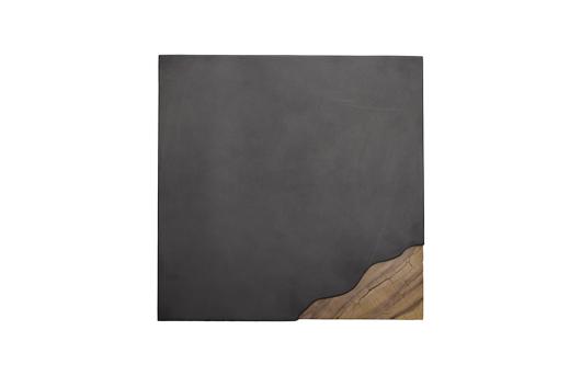 Cornered Side Table, Natural, Iron by Phillips Collection