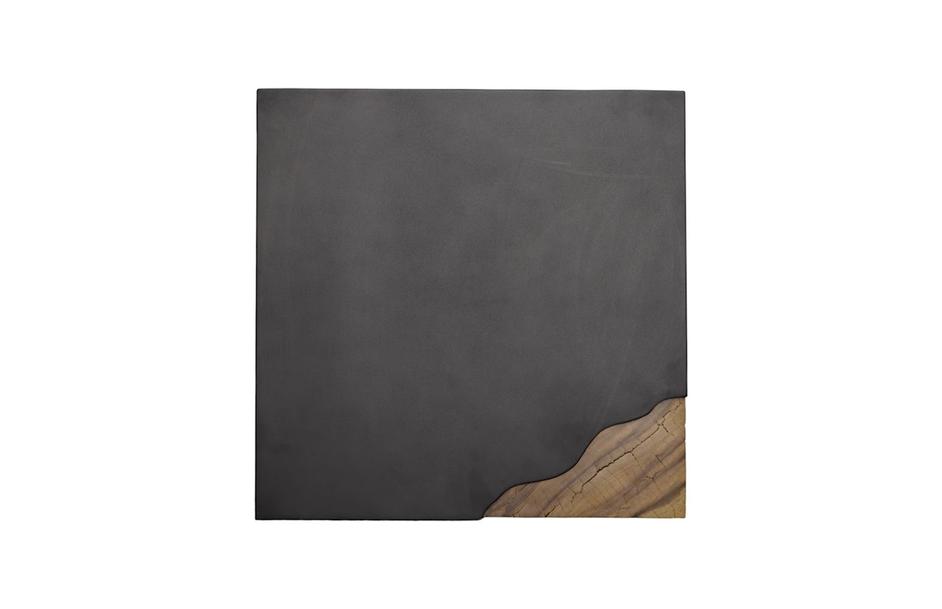 Cornered Side Table, Natural, Iron by Phillips Collection