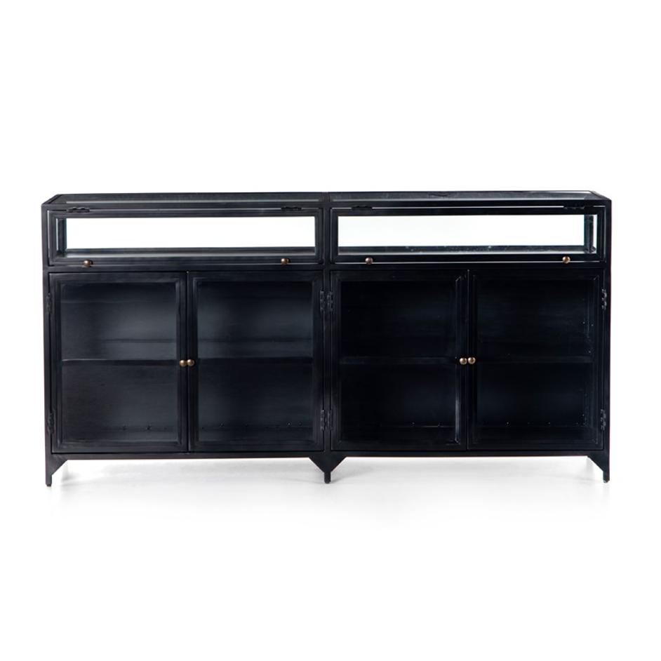 Shadow Box Sideboard In Black by FOUR HANDS