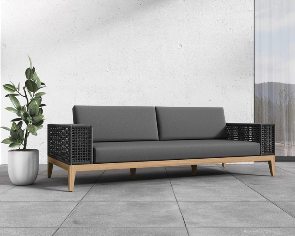 SALERNO SOFA - GRACEBAY GREY by Sunpan