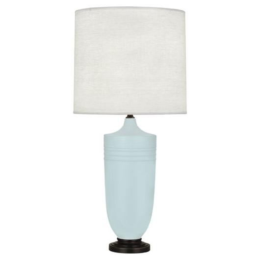 Matte Sky Blue Michael Berman Hadrian Table Lamp by Robert Abbey