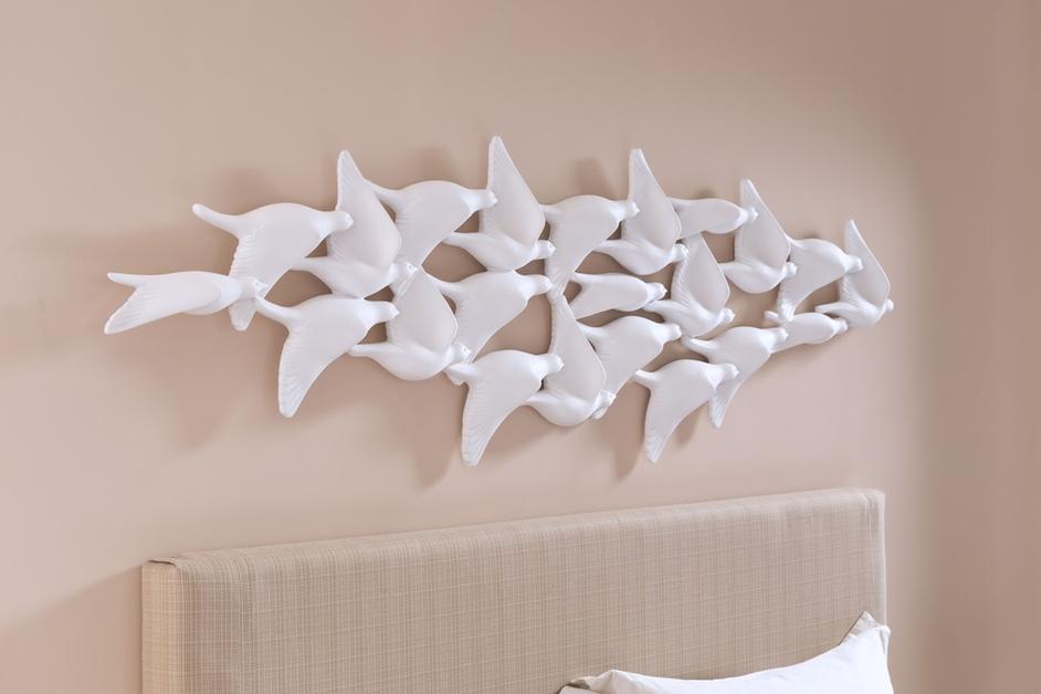 Flock of Birds Wall Art, Matte White by Phillips Collection