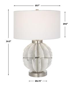 Repetition White Marble Table Lamp by Uttermost