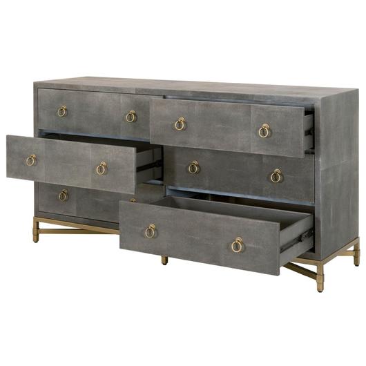 Strand Shagreen 6-Drawer Double Dresser by Essentials For Living