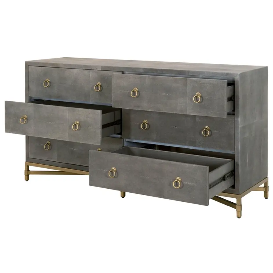 Strand Shagreen 6-Drawer Double Dresser by Essentials For Living