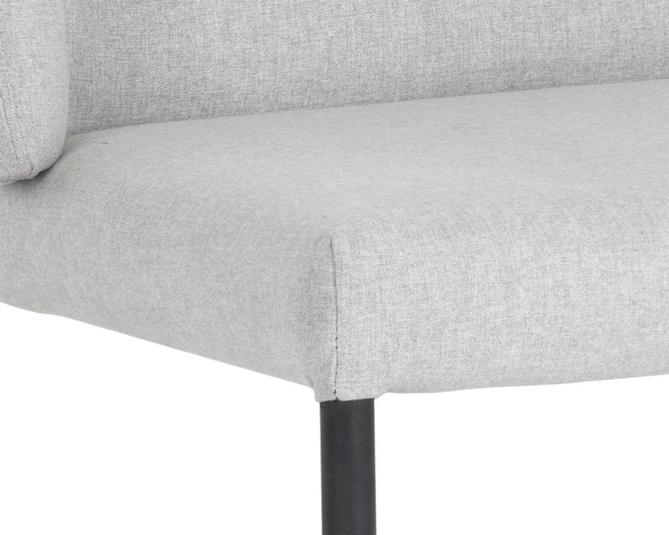 PEARCE DINING CHAIR - LIGHT GREY / BRAVO COGNAC by Sunpan