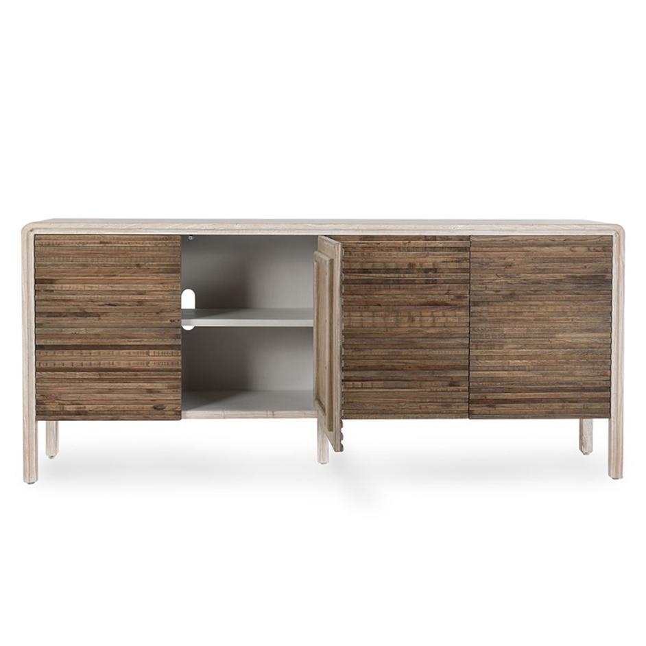 Elodie Elm Wood 4Dr Cabinet by Classic Home