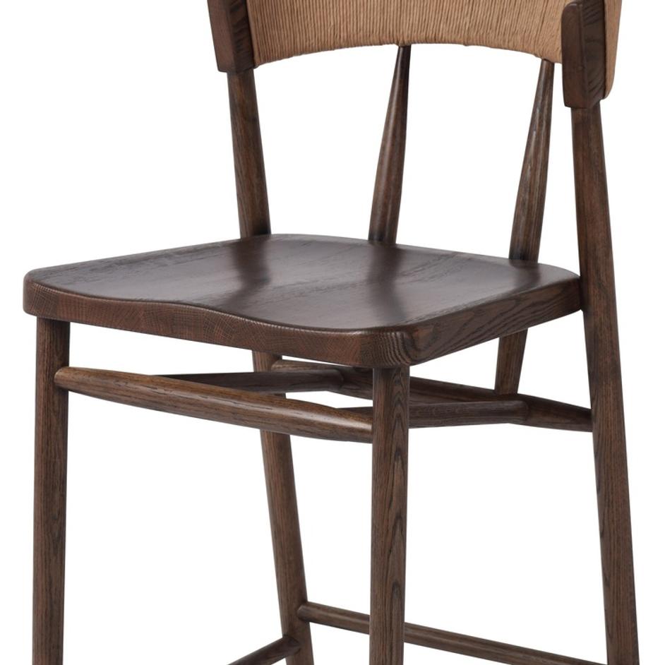 Buxton Bar + Counter Stool - Natural Paper Rush by Four Hands