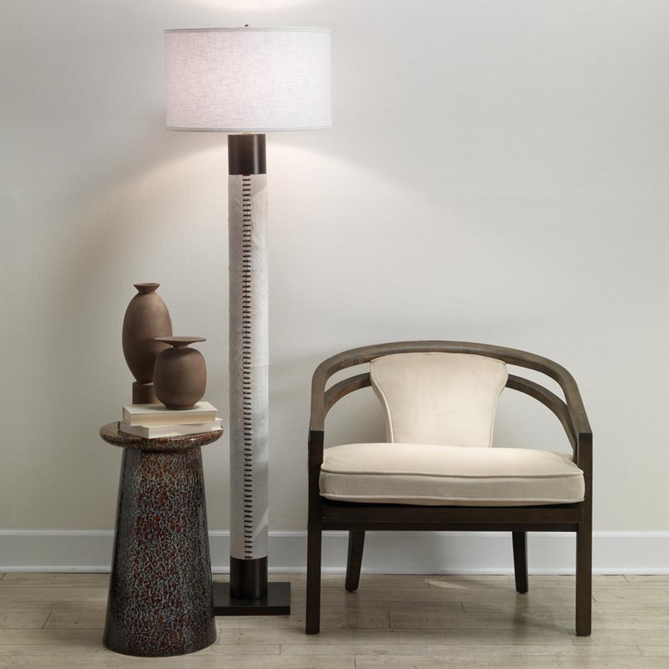 Sheridan Hide Floor Lamp by Jamie Young
