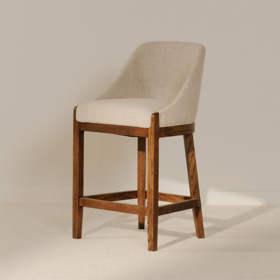Edward Counter Stool Heather Beige by Moes Home