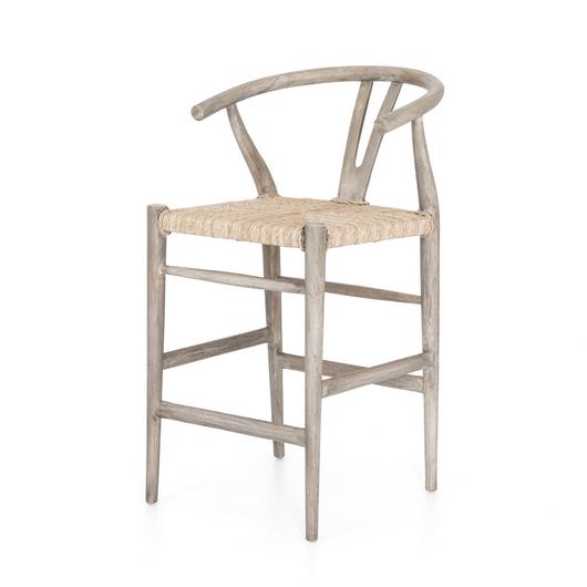 Muestra Bar Stool-Weathered Grey by FOUR HANDS