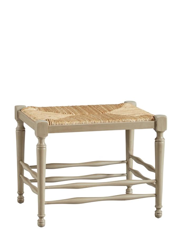 Single Seat Reed Bench by Furniture Classics