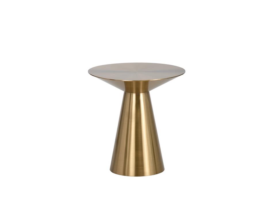 Carmel Side Table - Yellow Gold by Sunpan