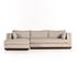 Lawrence 2-Piece Sectional W/ Chaise - Nova Taupe by Four Hands