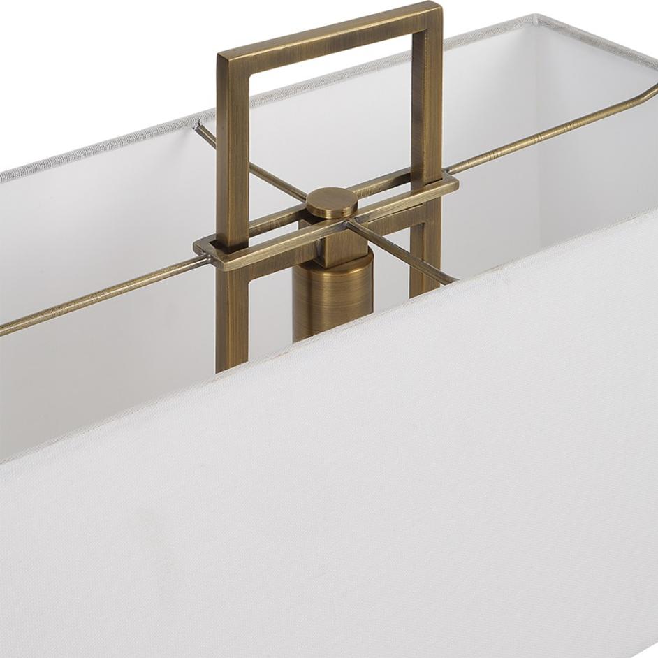 Column White Marble Table Lamp by Uttermost