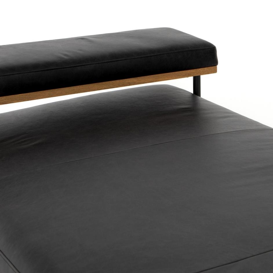 Kennon Chaise in Sonoma Black by FOUR HANDS