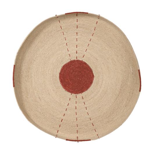 Sundial Seagrass Round Wall Art, Rust by Jamie Young