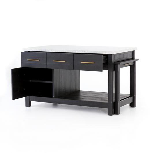Ian Kitchen Island-Black Acacia by FOUR HANDS