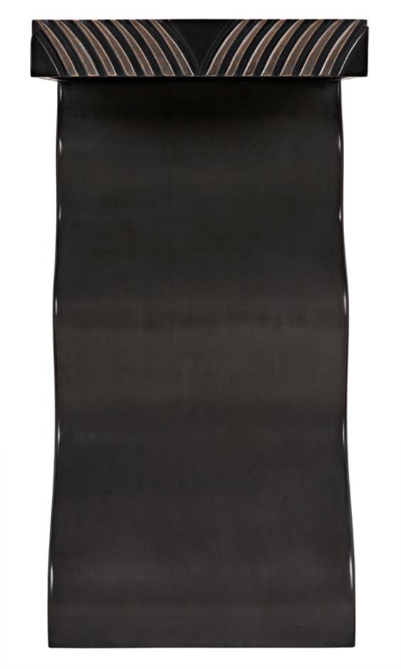 Ray Mahogany and Veneer Console in Pale with Light Brown Highlights by Noir Furniture