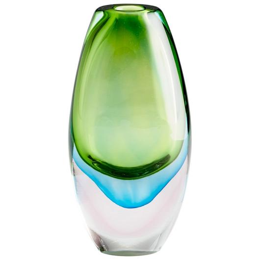 Large Canica Vase In Blue And Green by Cyan Design