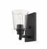 Bohin 1 Light Wall Sconce in Matte Black Finish by Z-Lite