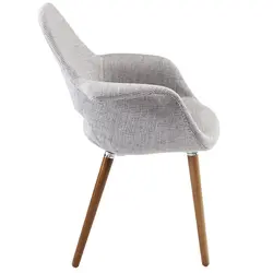Rampart Dining Armchair In Light Gray by Modway Furniture
